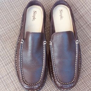 Simple Leather Upper Brown Shoes.  size 9